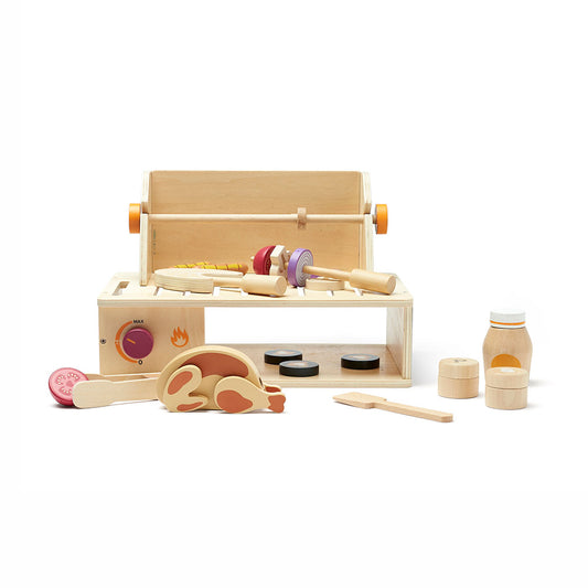Wooden Table BBQ Grill