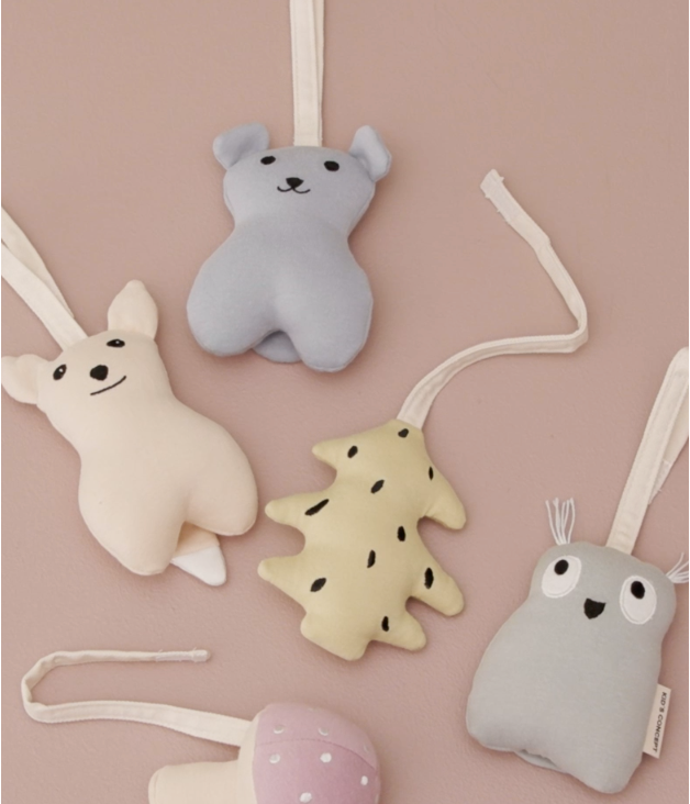 Baby Gym Soft Toys (Set of 5)