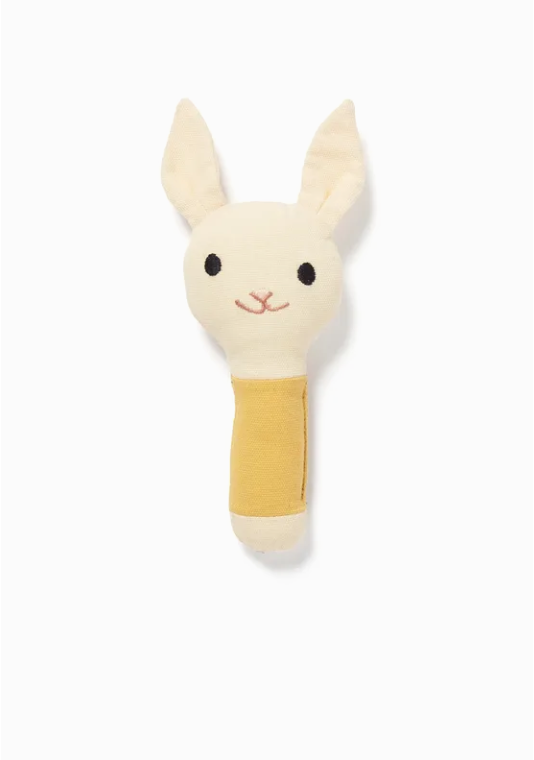 Bunny Lu Rattle - Yellow