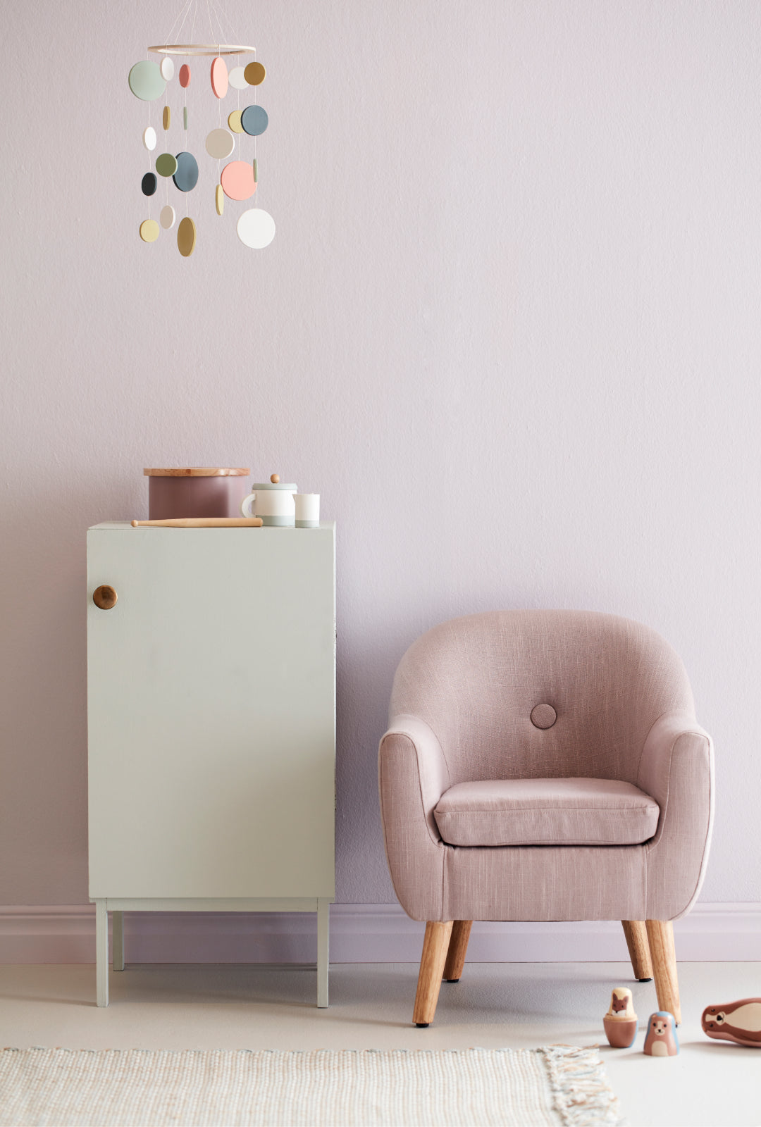 Arm Chair - Grey / Purple