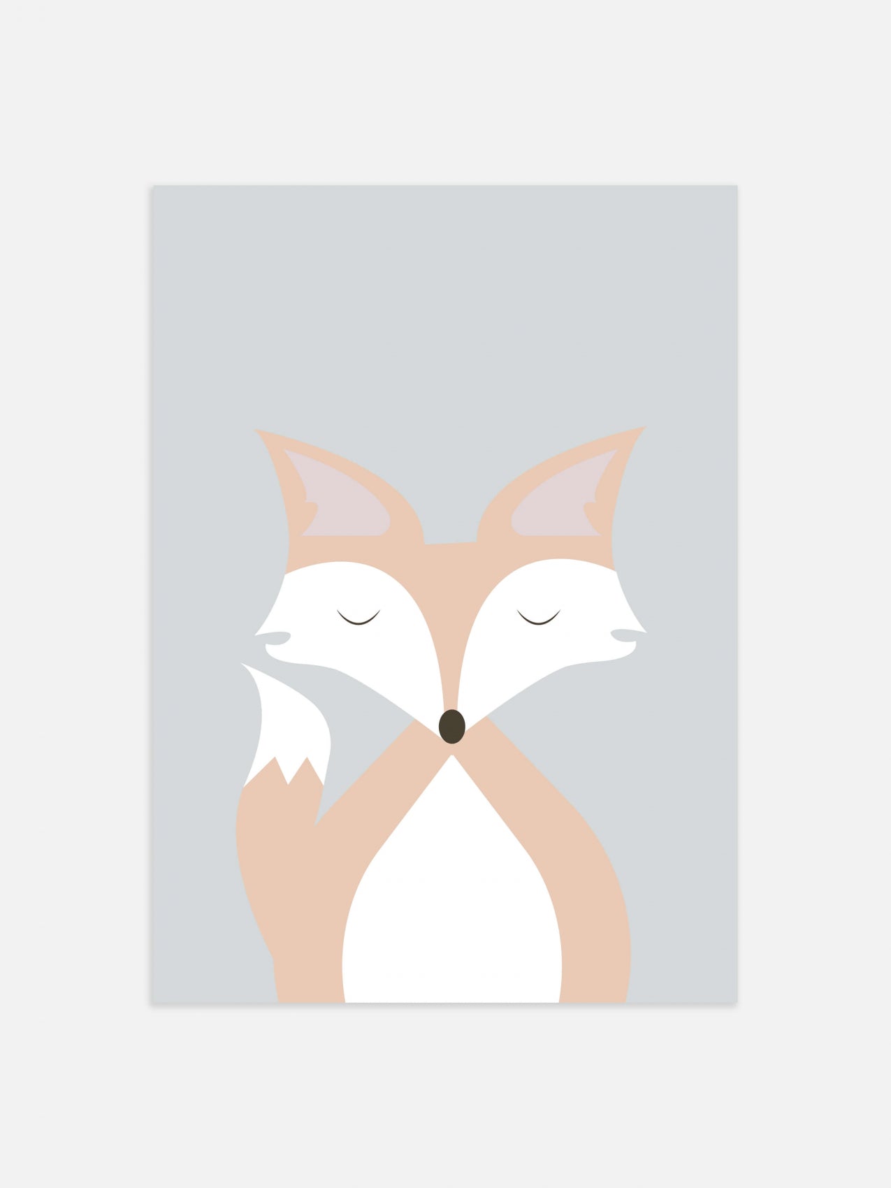 Poster - Sleeping Fox (30 x 40 cm)