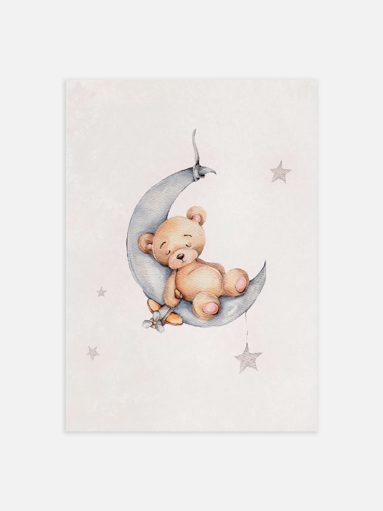Poster - Sleeping Teddy (40 x 50 cm)