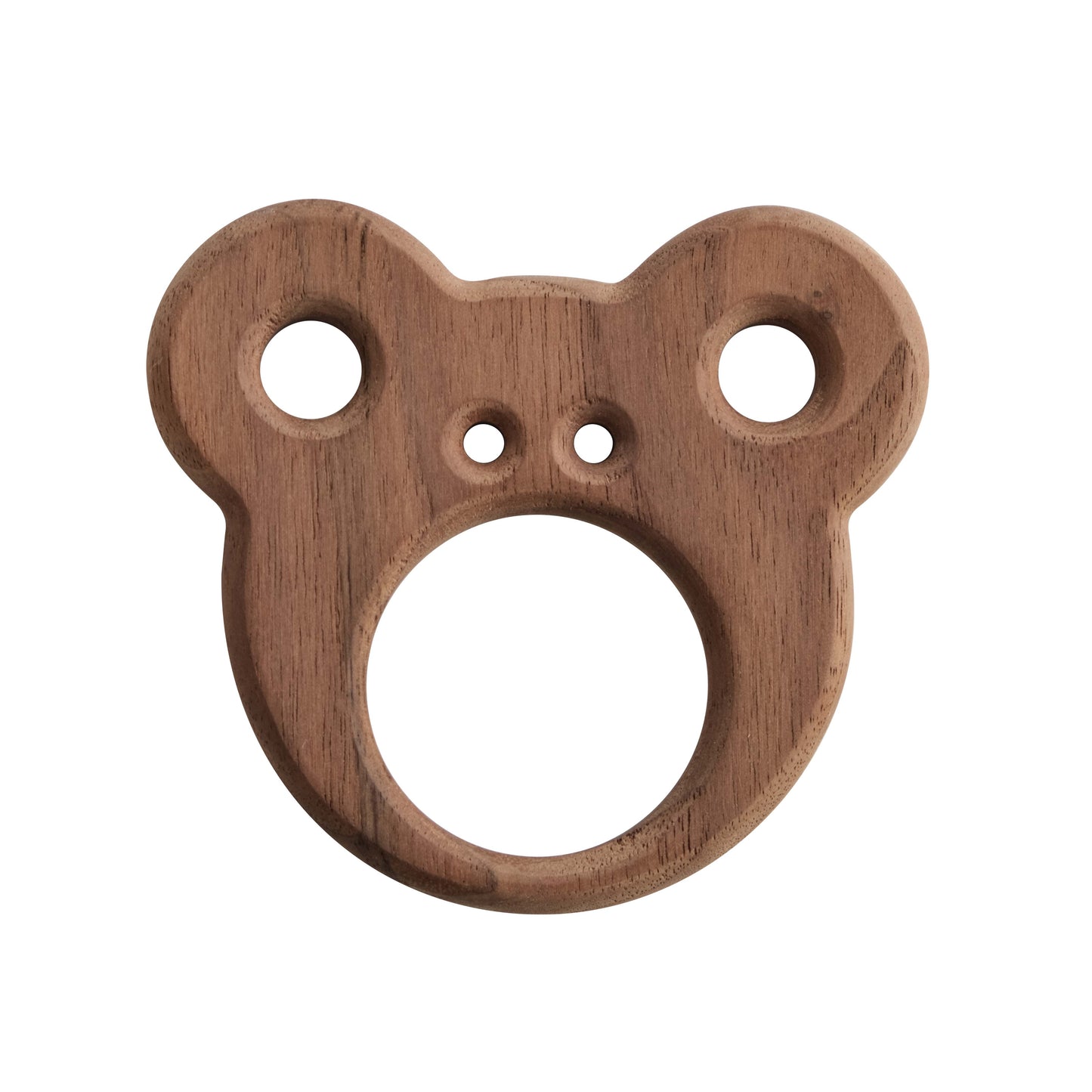 Walnut Wood Care Bear Teether