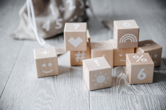 Wooden Numbers Blocks