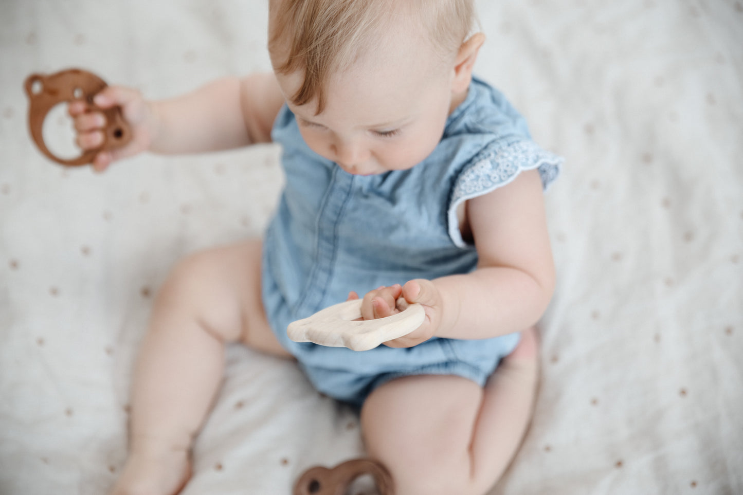 Maple Wood Frisky Frog Teether