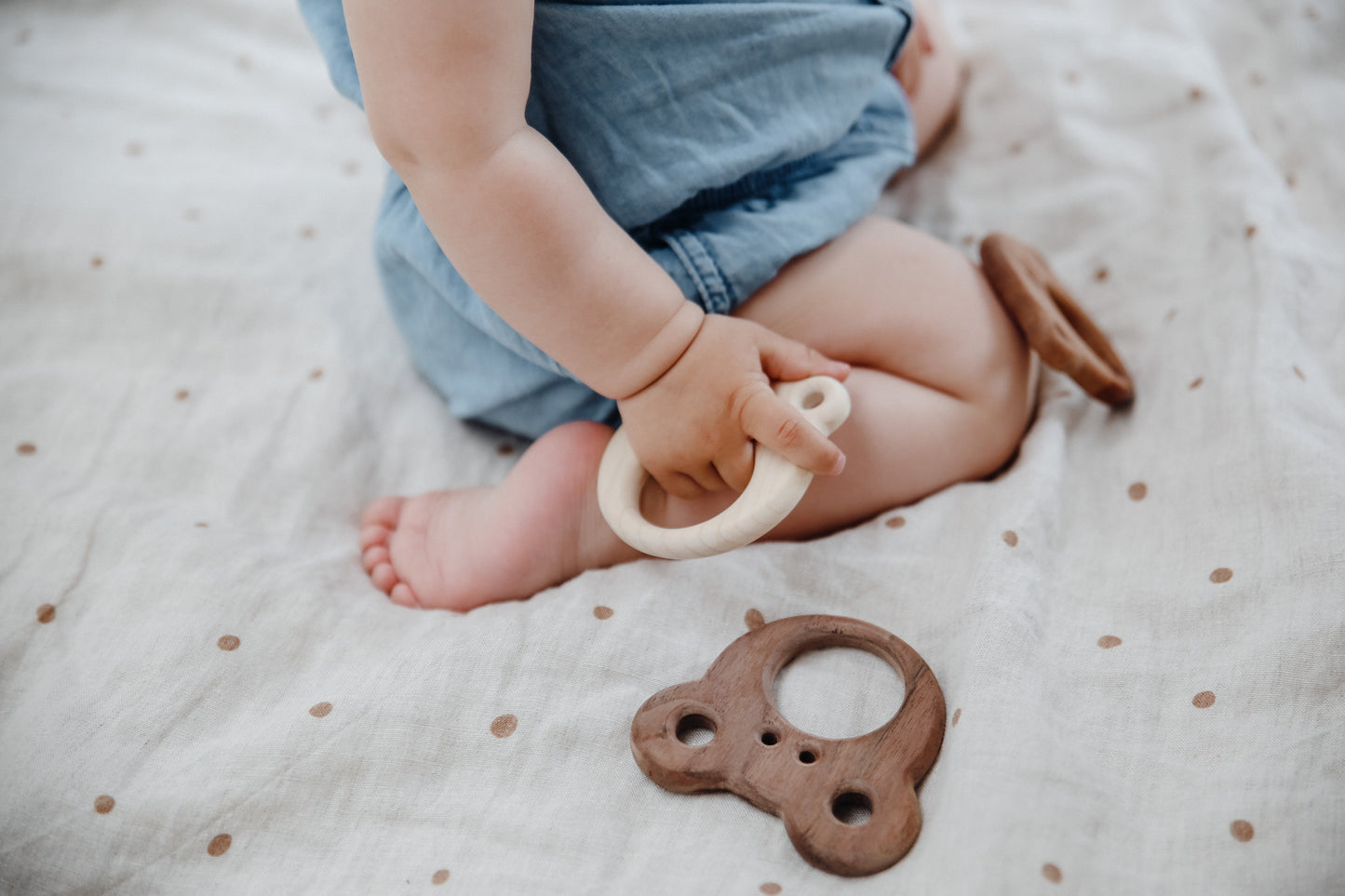 Maple Wood Frisky Frog Teether