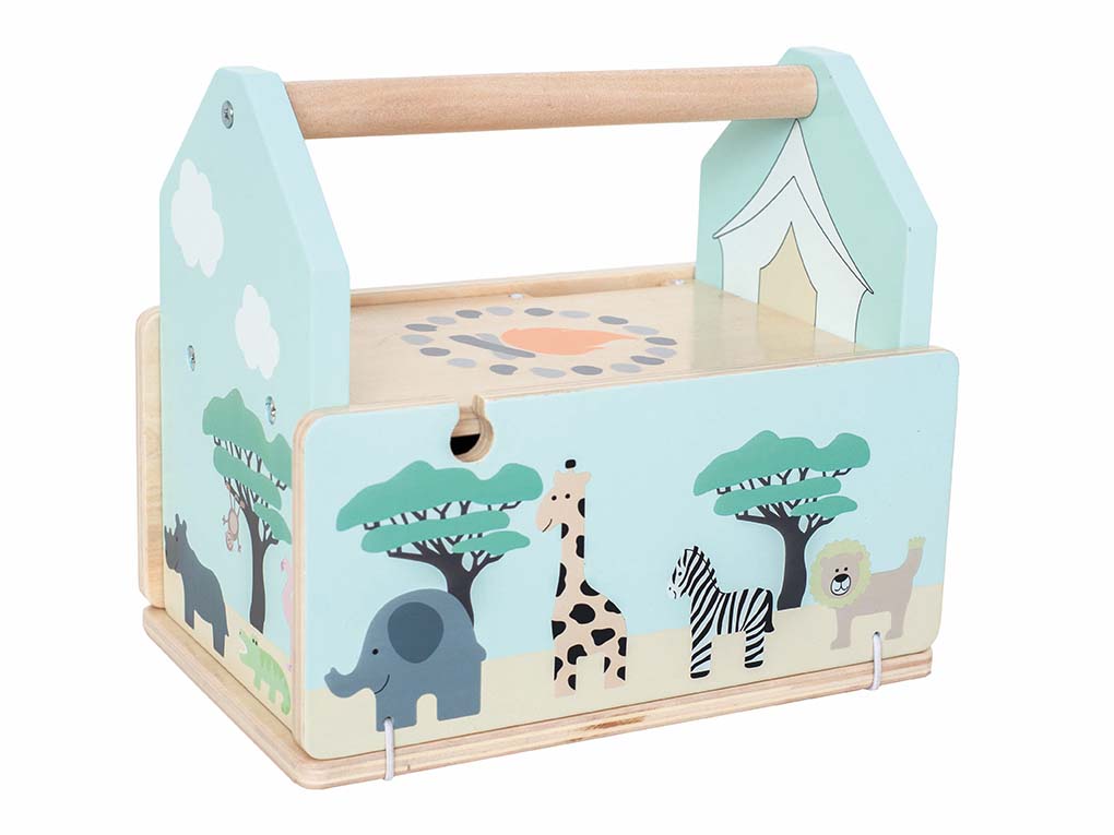 Wooden Safari Train Set