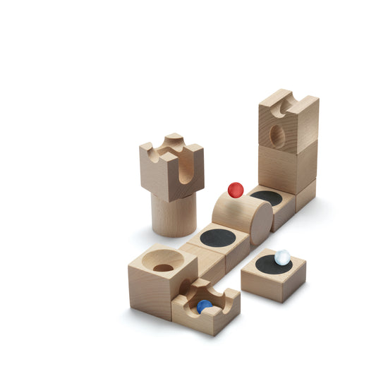 Cuboro Marble Run Extra Set: Jump (12 pcs)
