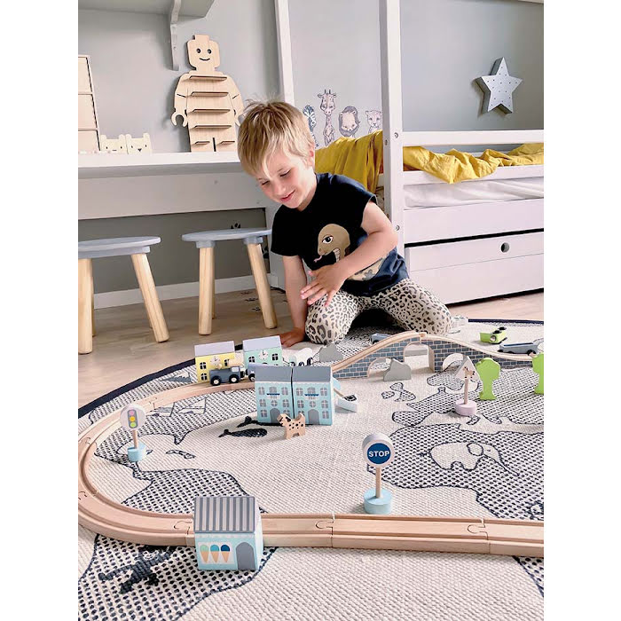 Wooden Train Set