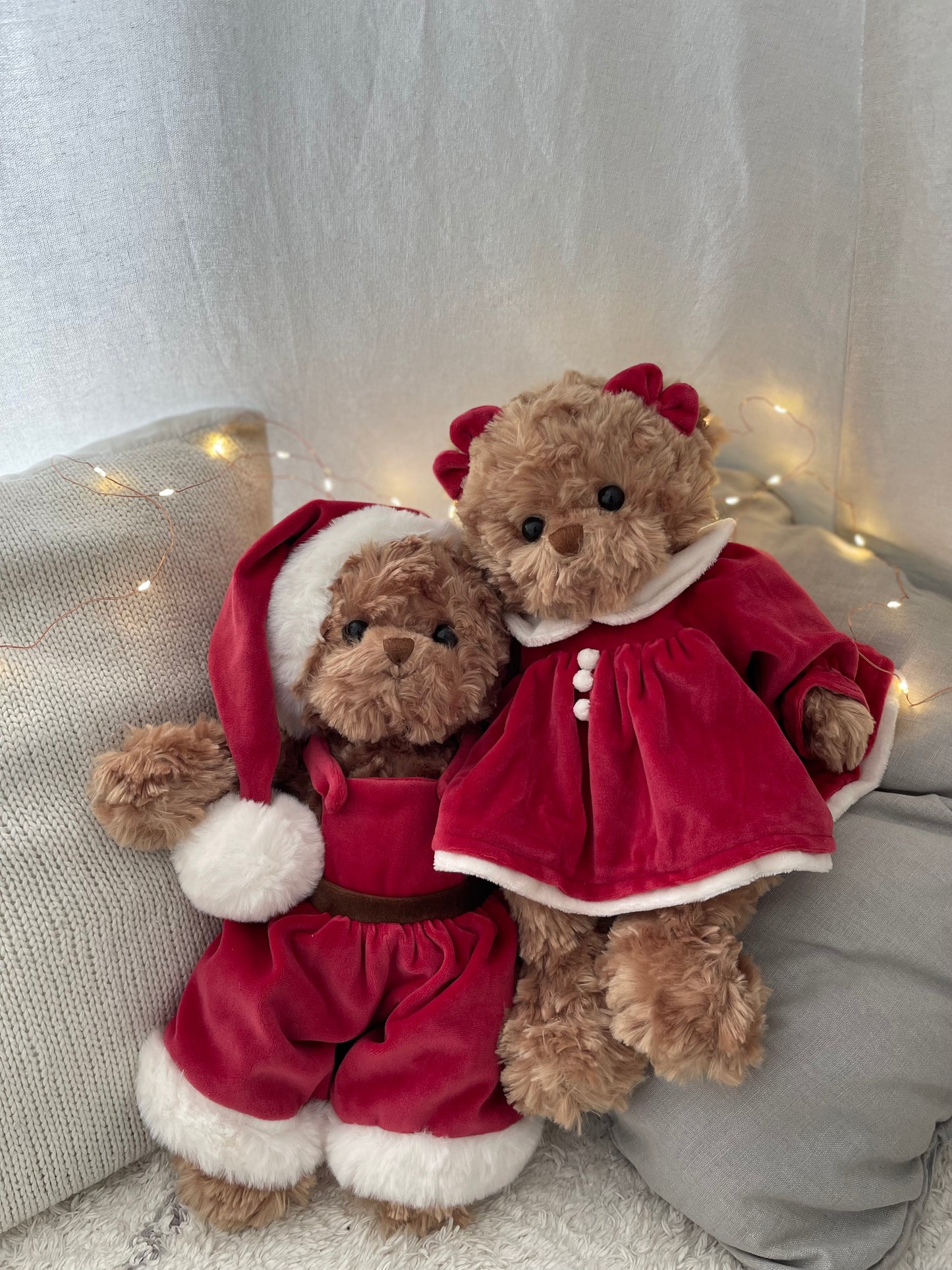 Christmas Bears Celine & Mavi (35 cm)