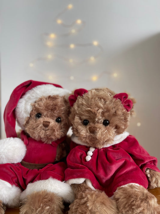 Christmas Bears Celine & Mavi (35 cm)