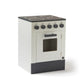 Kid's Concept Bistro wooden toy stove in white with charcoal hob and oven