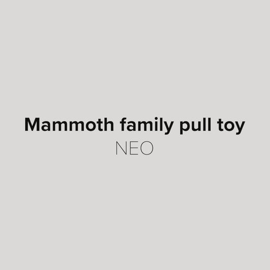 Wooden Mammoth Family Pull Toy